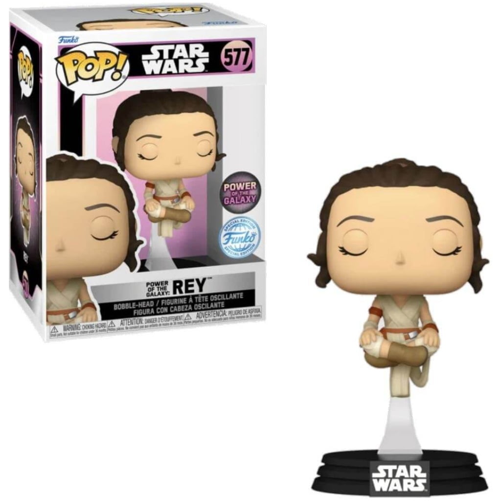    figoura funko pop star wars power of the galaxy rey  exclusive x