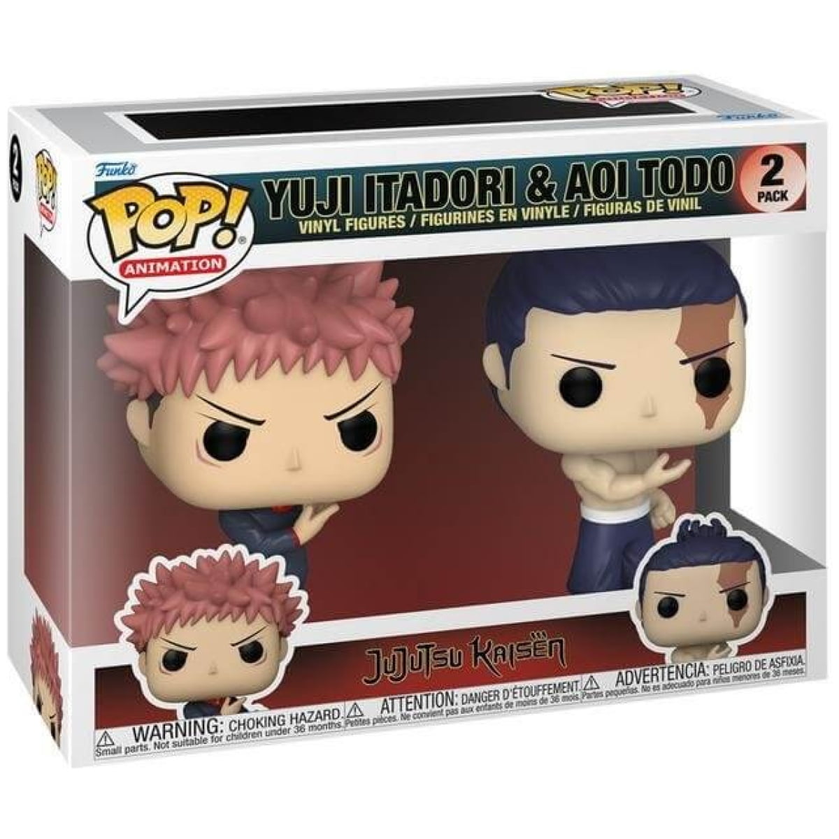 Funko POP Jujutsu Kaisen - Yuji Itadori & Aoi Todo 2-Pack - Image 1