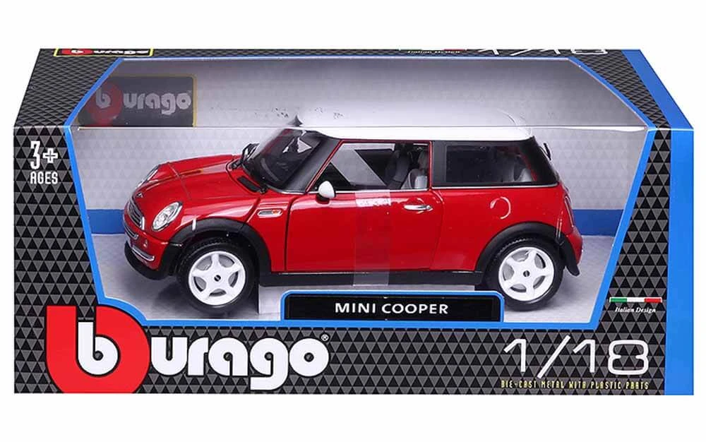5-5-5 Mini Cooper bburago 1/18 - Image 1