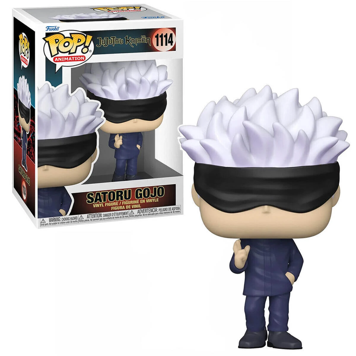 f6a87a7dd952ac35e7f3350b522e2354428d8944 Funko POP Jujutsu Kaisen - Satoru Gojo #1114 - Image 1