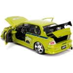 fast and furious  mitsubishi   lancer evo ii green yellow  x