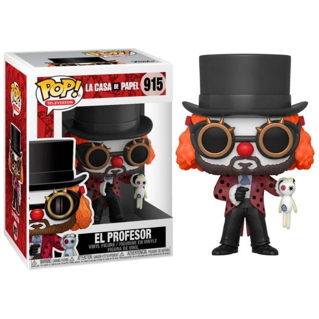    figoura funko pop la casa de papel el professor as clown  x