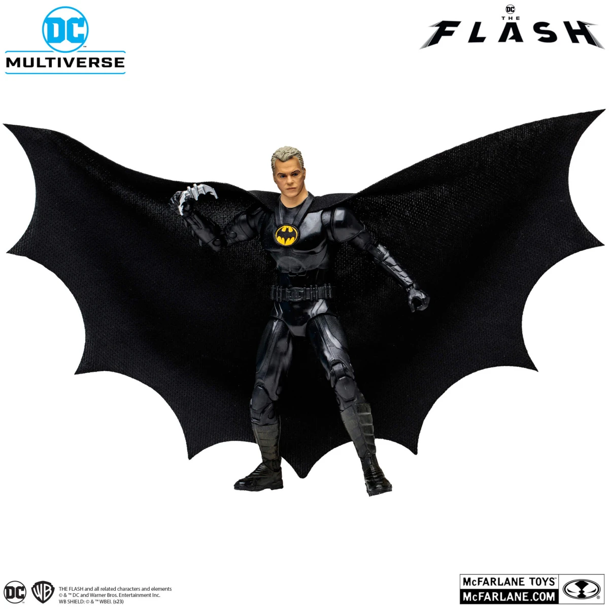 DC The Flash Movie Action Figure Batman Multiverse Unmasked Gold Label 18cm - Image 3