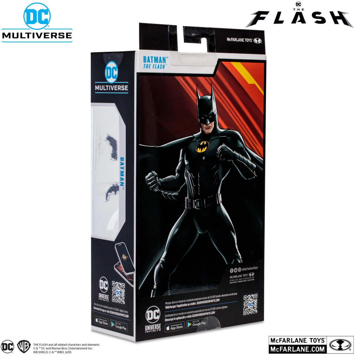 DC The Flash Movie Action Figure Batman Multiverse Unmasked Gold Label 18cm - Image 5