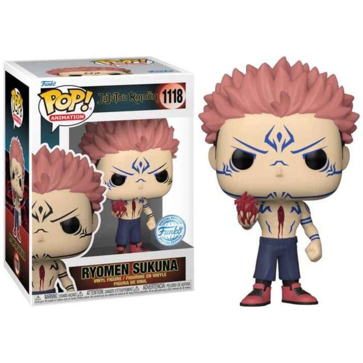 Funko POP Jujutsu Kaisen - Sukuna with Heart #1118 special edition - Image 1