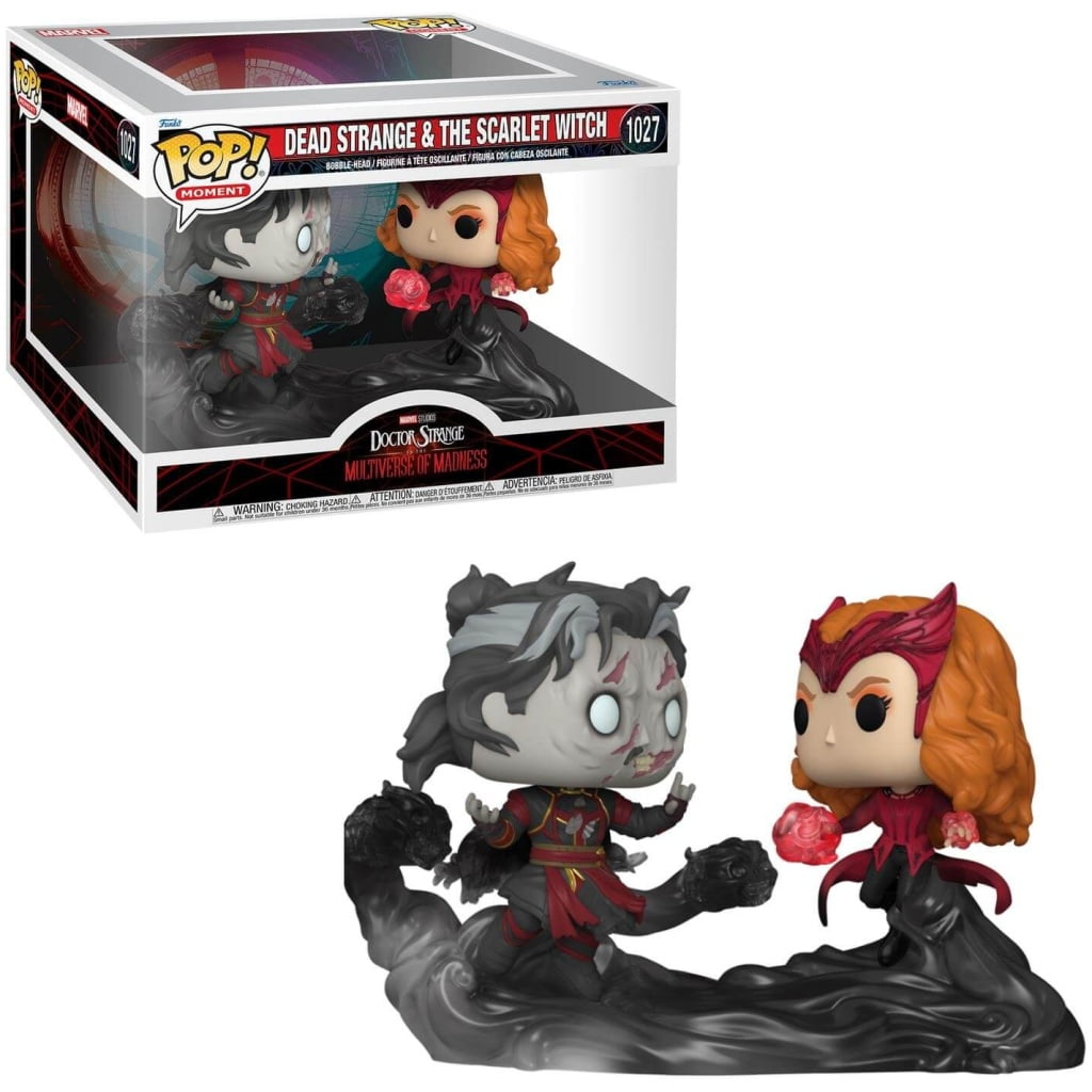    figoura funko pop moment marvel doctor strange in the multiverse of madness dead strange vs the scarlet witch  x