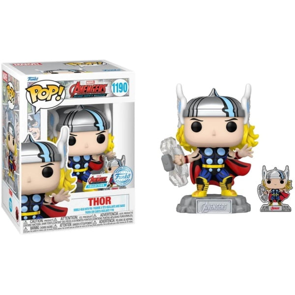 Funko POP Marvel Avengers - Thor with Pin #1190 special edition