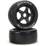 dBoots Hoons 42/100 2.9 Pre-Mounted Belted Tires, Silver, 17mm Hex, 5-Spoke (2)