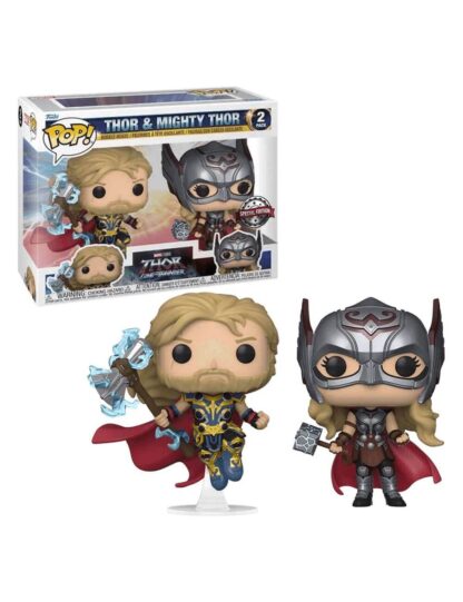 Funko-Pop-Marvel-Thor-Love-And-Hunder---Thor-And-Mighty-Thor-Special-Edition-2-Pack-Vinyl-Figures