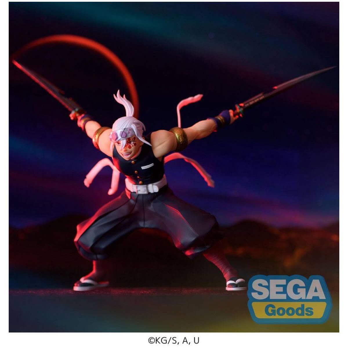 Demon Slayer Kimetsu no Yaiba Figurizm PVC Statue Tengen Uzui Fierce Battle 15cm - Image 1