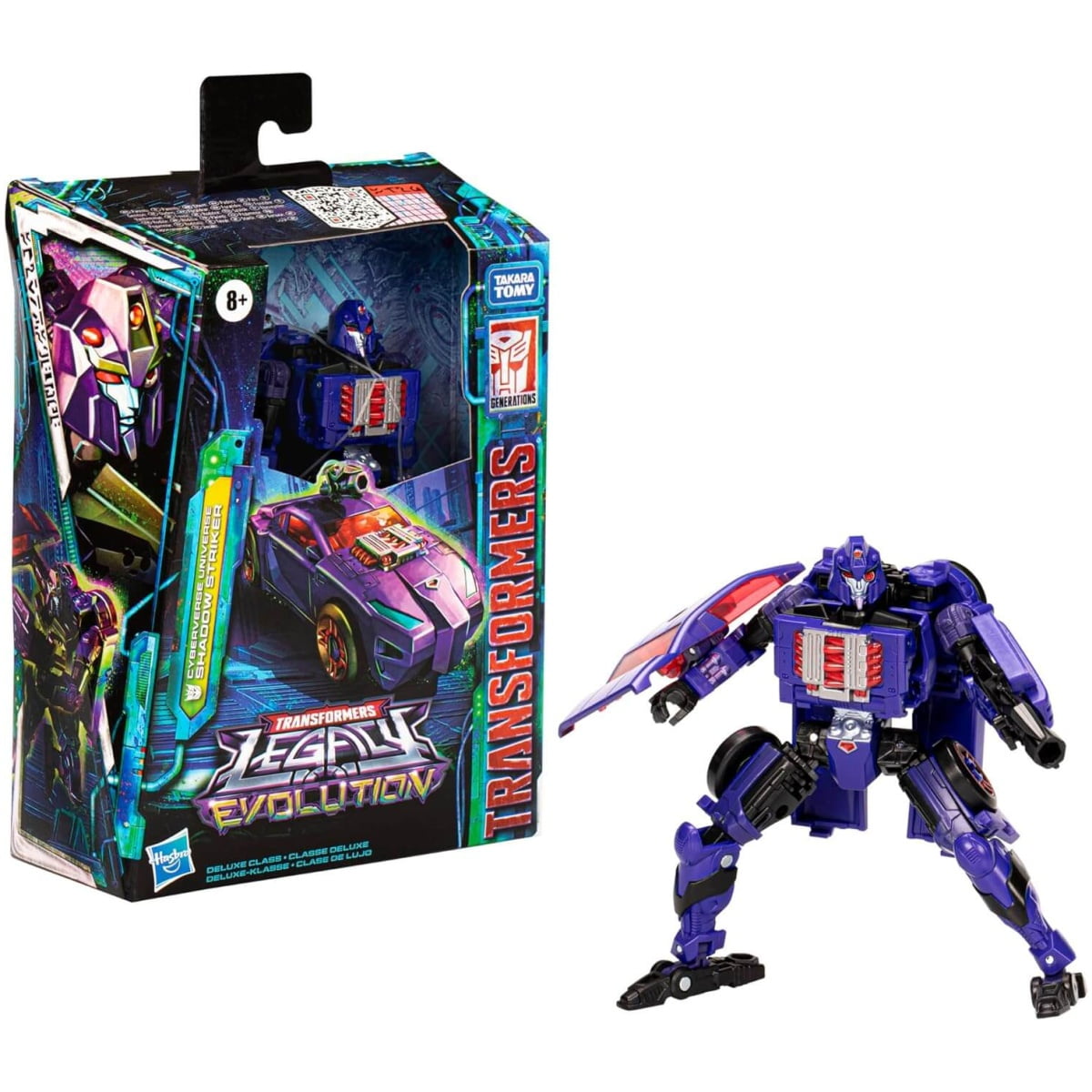 Transformers Legacy Evolution Deluxe Class Cyberverse Universe Shadow Striker Action Figure 14cm - Image 1