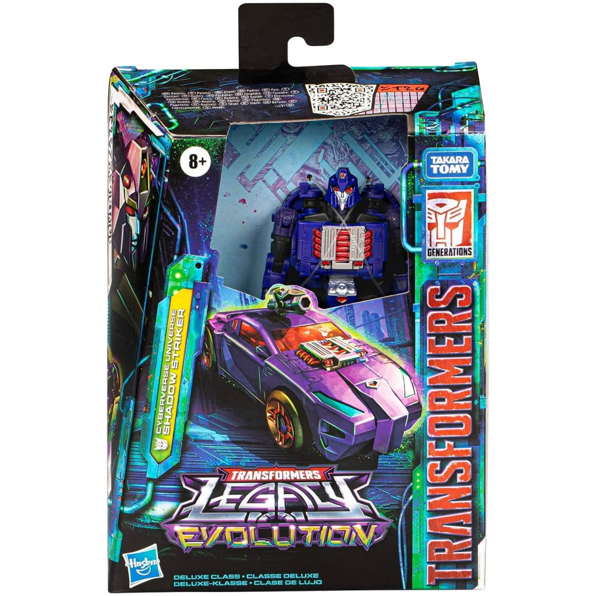 Transformers Legacy Evolution Deluxe Class Cyberverse Universe Shadow Striker Action Figure 14cm - Image 3