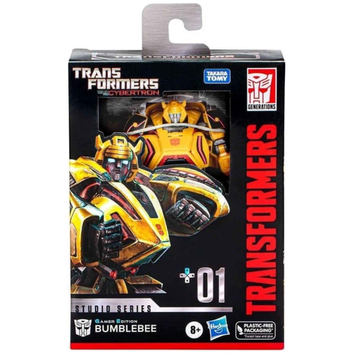 Transformers Studio Series Deluxe 01 Gamer Edition Bumblebee action figure 11cm - Image 1