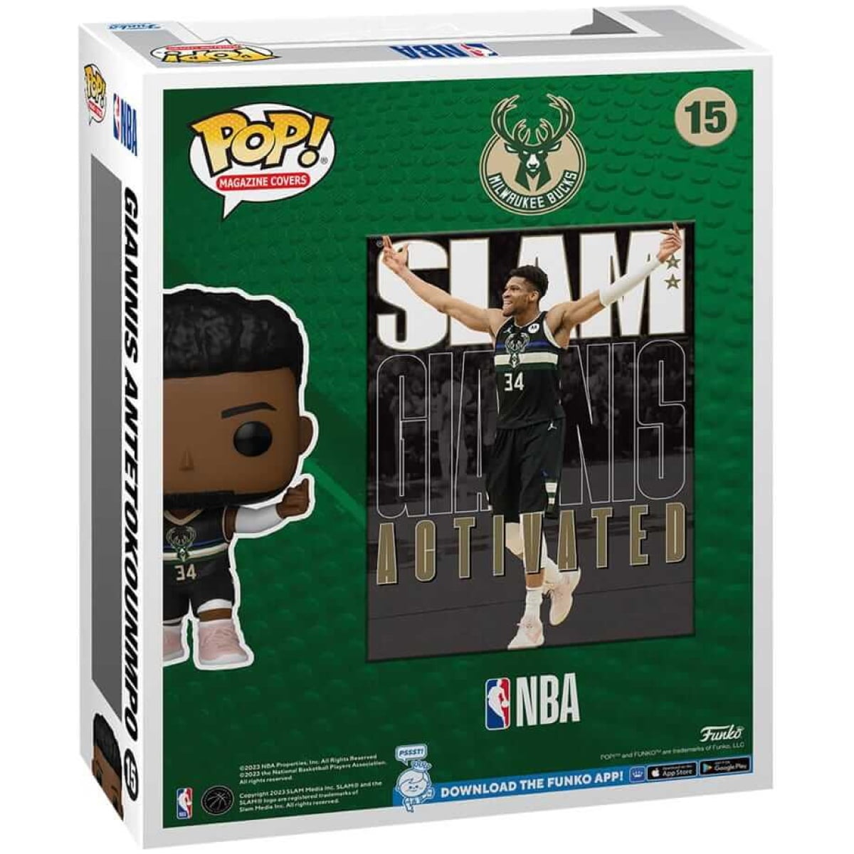 NBA Cover funko POP Basketball Giannis Antetokounmpo (SLAM Magazin) 9cm - Image 3