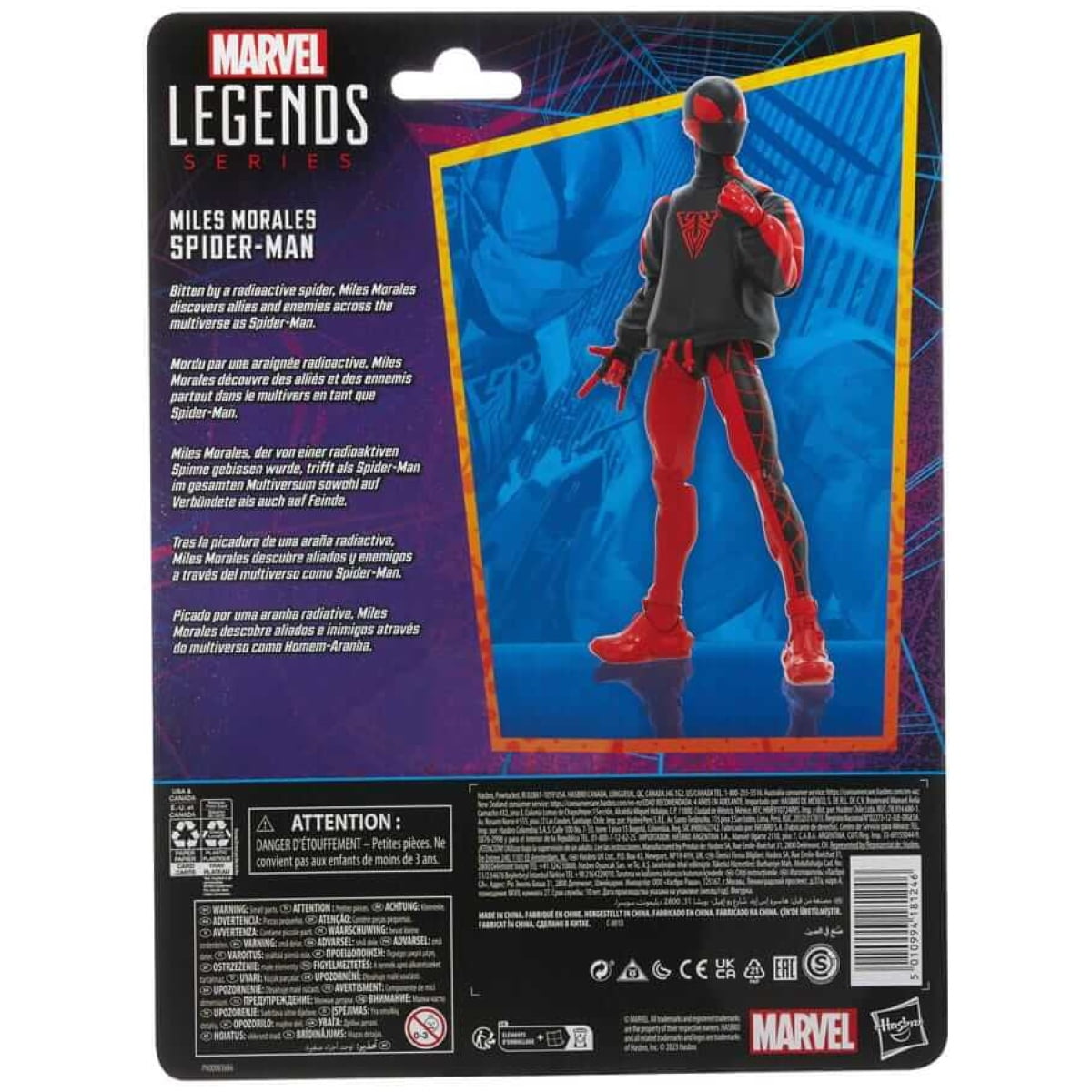 Marvel Legends Retro Collection Miles Morales Spider-Man Action Figure 15cm - Image 5