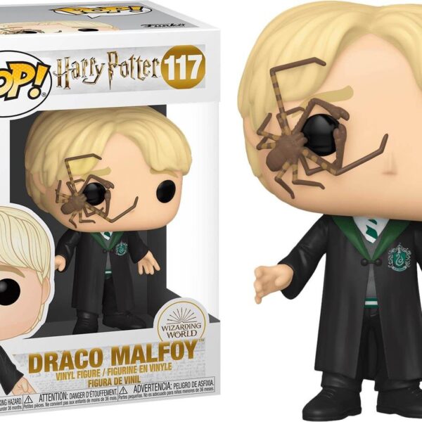    figoura funko pop harry potter malfoy with whip spider  x