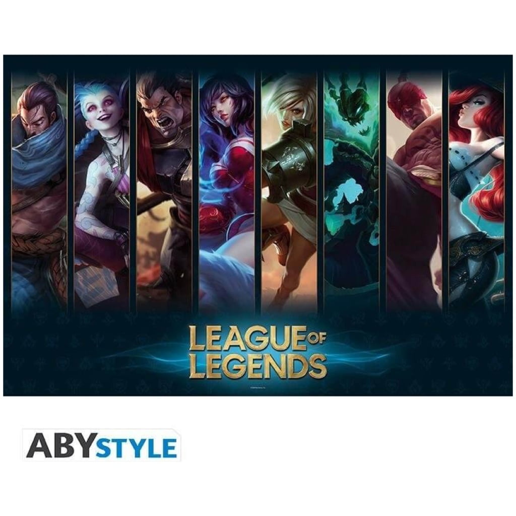    authentiki afisa league of legends champions poster xcm x