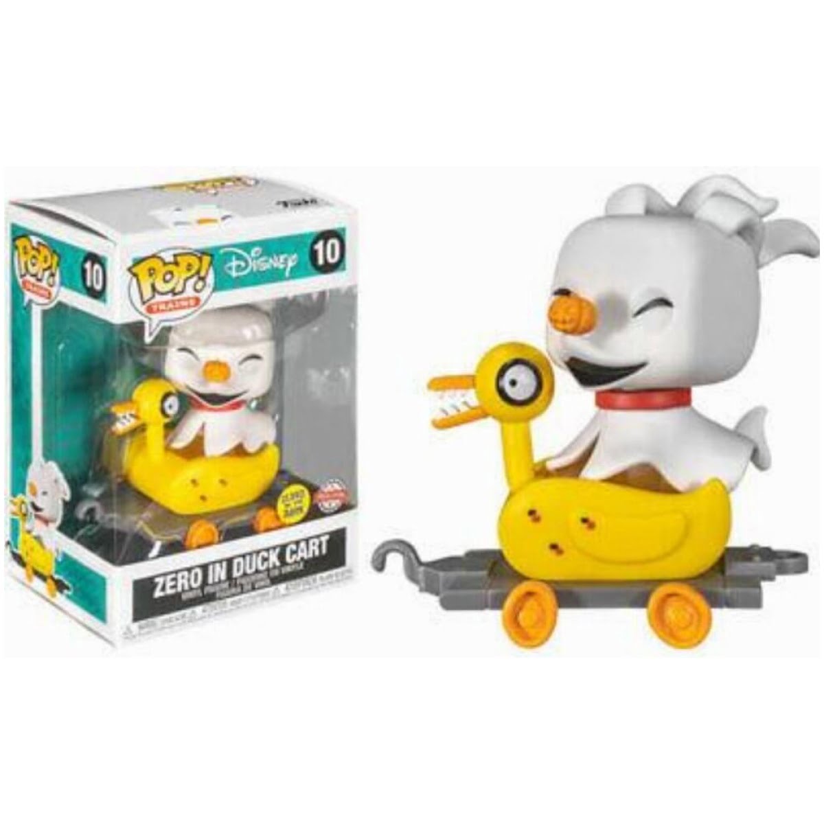 Funko POP Trains Nightmare Before Christmas - Zero in Duck Cart (GITD) #10 special edition - Image 1