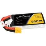 Tattu 2S1P 75C 7.4V 650mAh Lipo Battery Pack XT30 plug