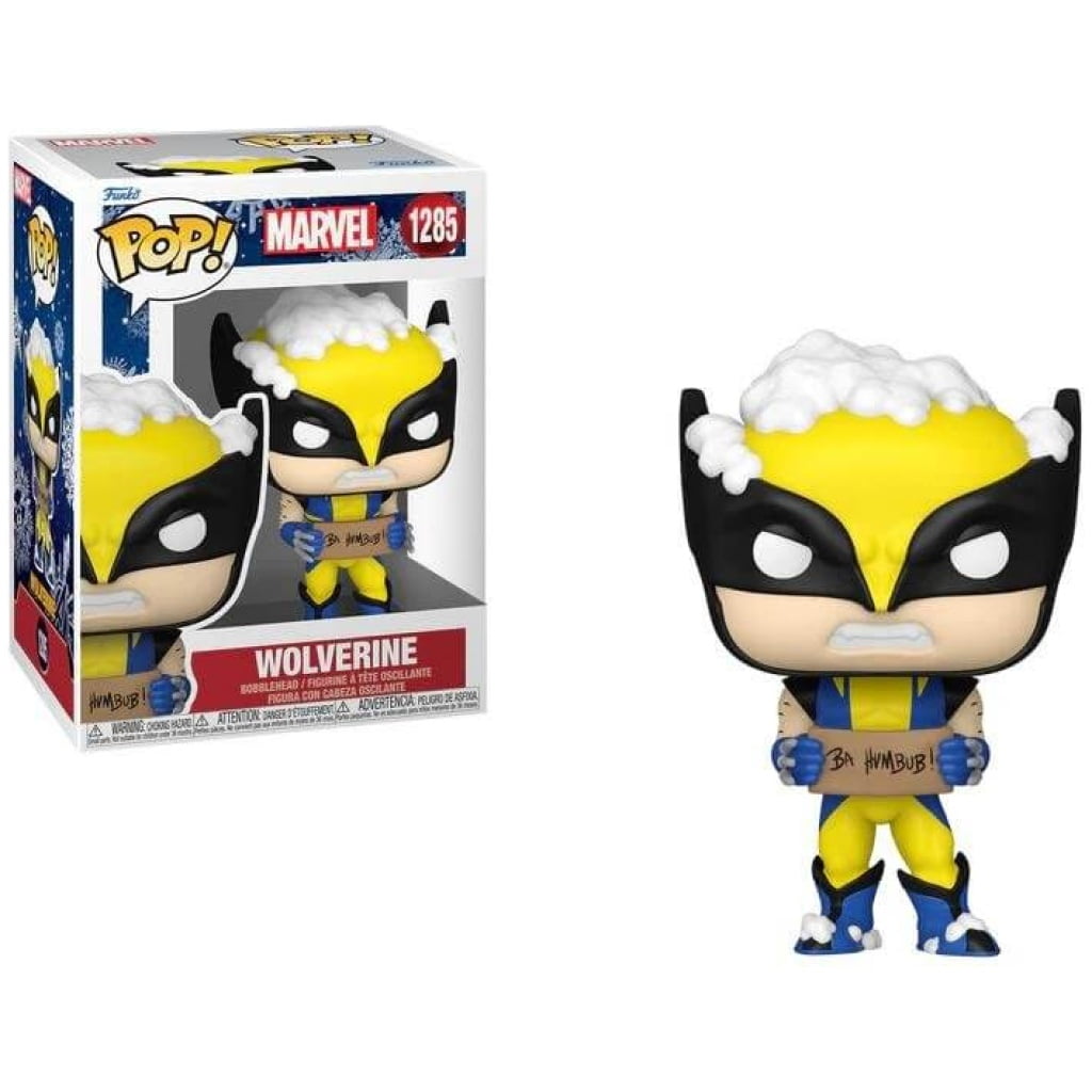    figoura funko pop marvel holiday wolverine  x