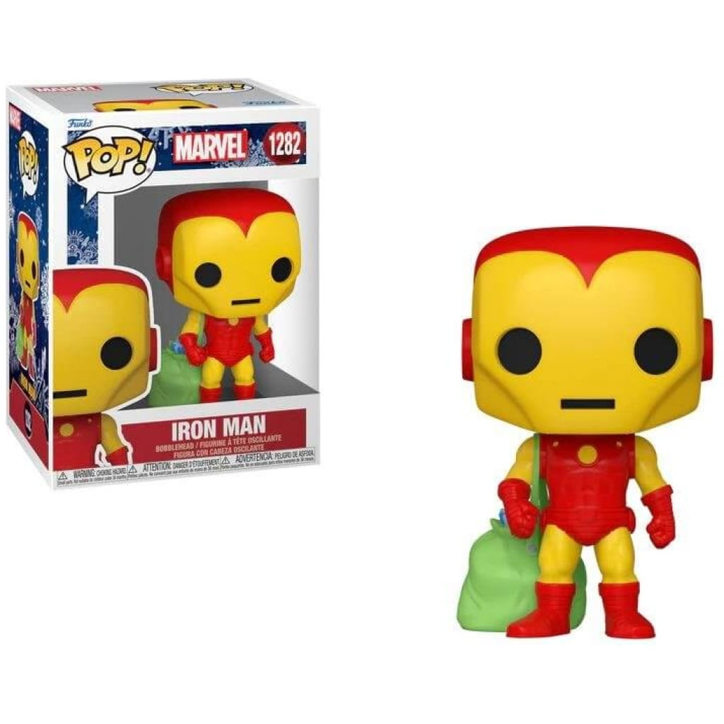    figoura funko pop marvel holiday iron man  x