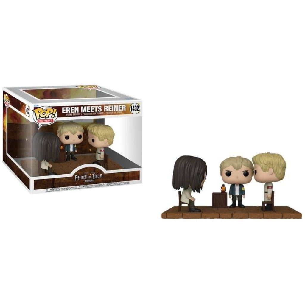    figoura funko pop moment attack on titan eren meets reiner  x