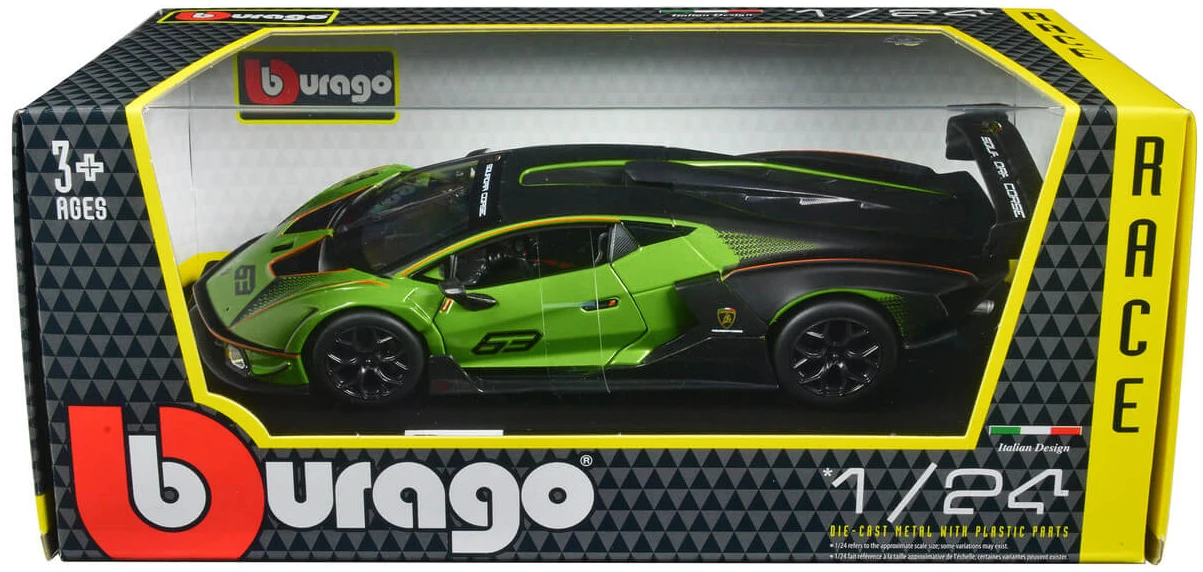 28017grn-BOX__57695 (1) Lamborghini essenza scv12 bburago 1/24 - Image 1