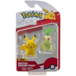 Pokemon - Pikachu & Chikorita 2-Pack Figures 6cm