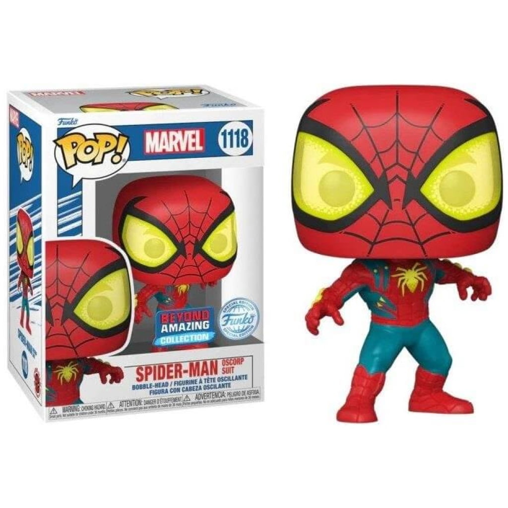    figoura funko pop marvel spider man oscorp suit  exclusive x