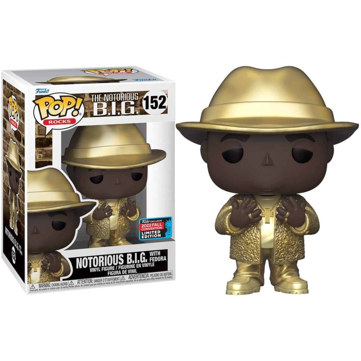 Funko POP Rocks - Notorious BIG with Fedora #152 NYCC 2022 limited edition - Image 1