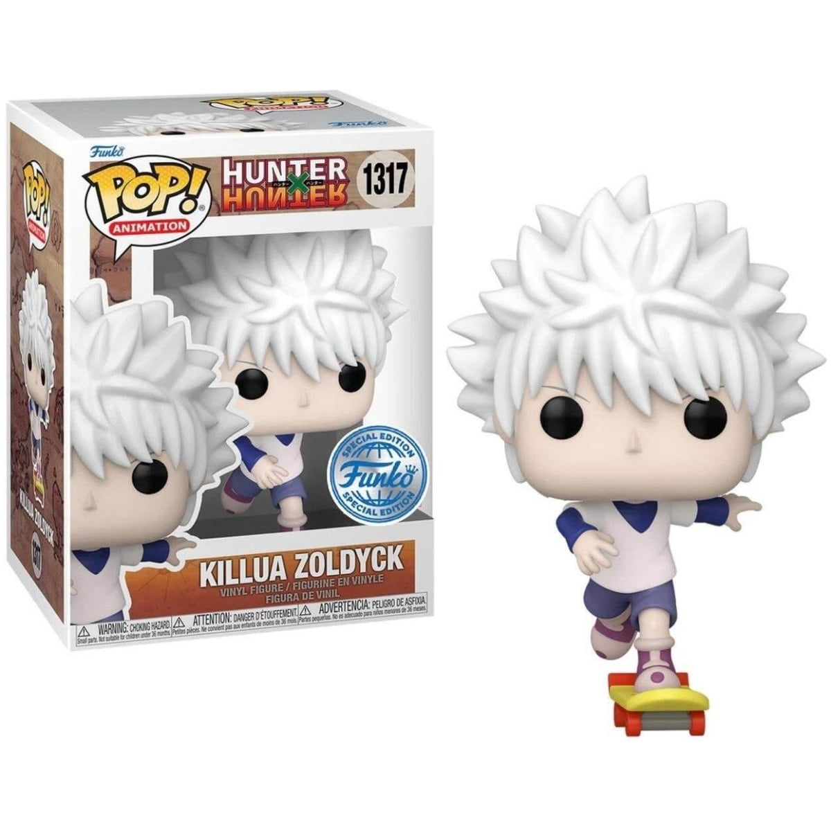 Funko POP Hunter X Hunter - Killua Zoldyck with Skateboard #1317 special edition - Image 1
