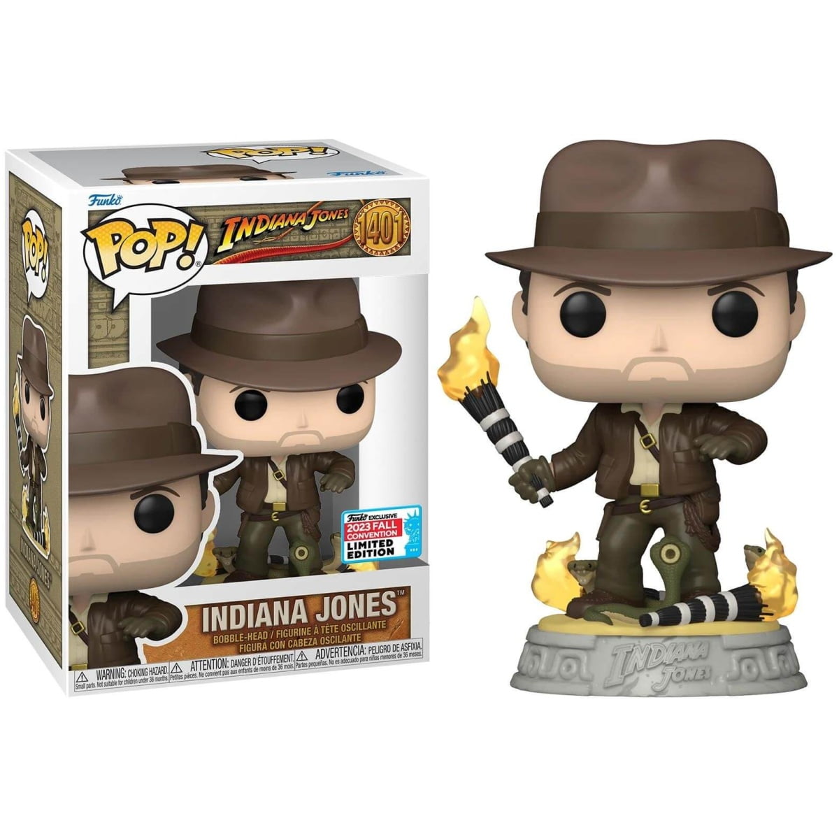 Funko POP Indiana Jones - Indiana Jones & Snakes #1401 NYCC 2023 limited edition - Image 1