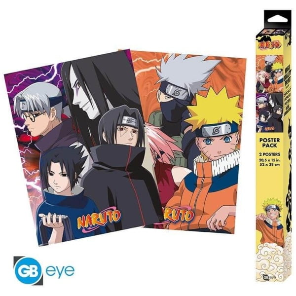 Naruto Shippuden - Konoha Shinobis & Deserters 2-Pack Posters (52x38cm)