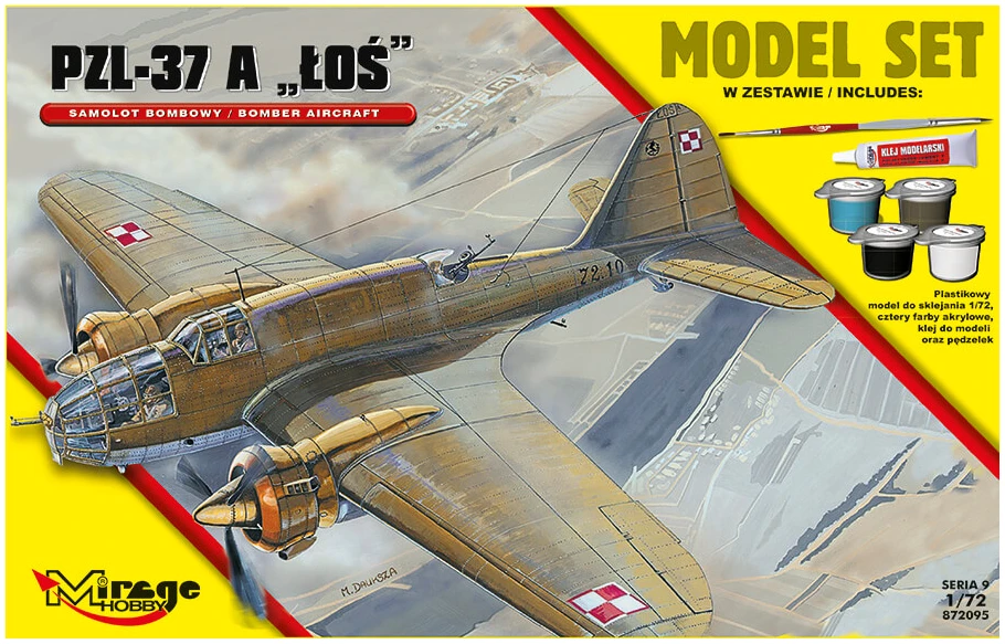 35263_rd PZL-37A "ŁOŚ" Polski Samolot Bombowy model set 1:72 - Image 1
