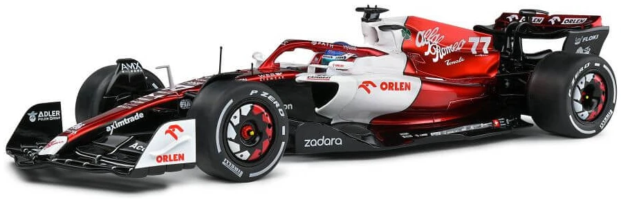alfa-romeo-c42-white-vbottas-emilia-romagna-gp-2022-118 Alfa Romeo C42 V.Bottas White Emilia Romagna GP 2022 solido 1/18 - Image 1