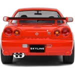 Nissan Skyline (R34) GT-R Active Red 1999 Solido 1/18 - Image 3