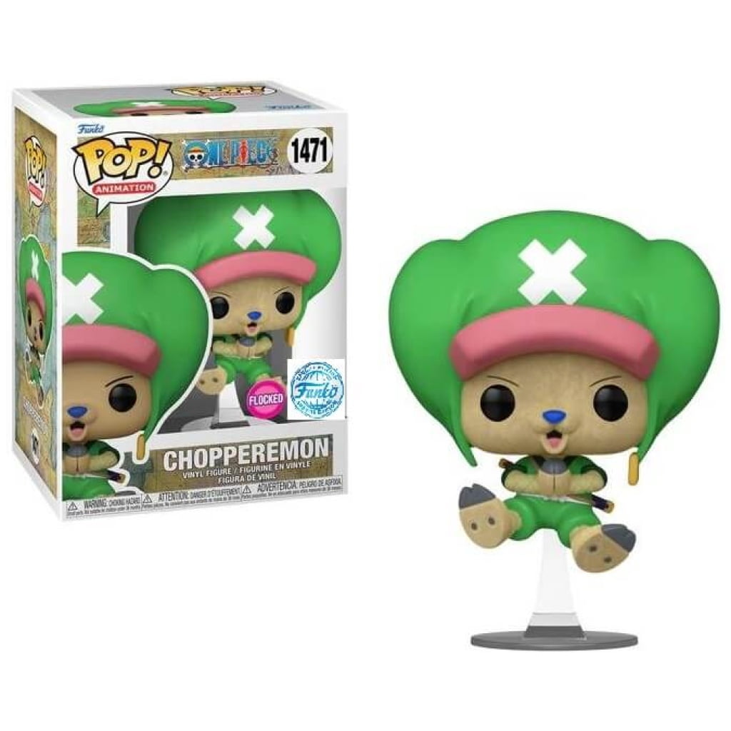    figoura funko pop one piece chopperemon flocked  exclusive  x