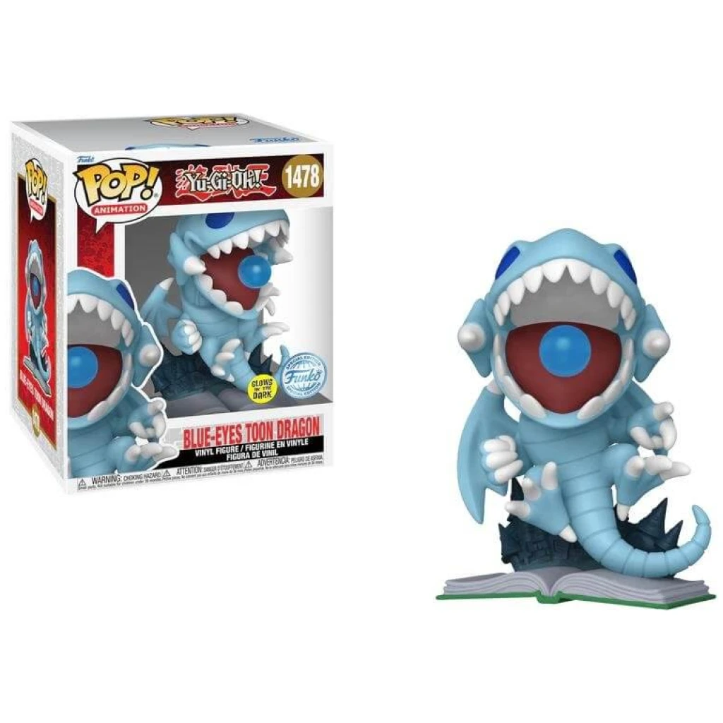    figoura funko pop yu gi oh blue eyes toon dragon gitd  supersized exclusive x