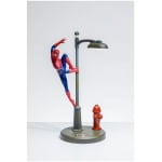 marvel comics spider man on lamp light x