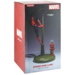 marvel comics spider man on lamp light  x