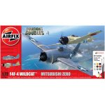 Grumman F4F-4 Wildcat and Mitsubishi Zero Dogfight - Double model set 1:72