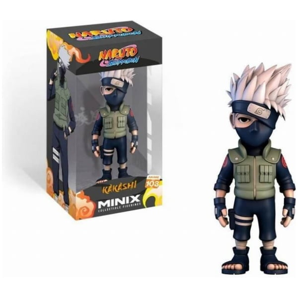    naruto shippuden minix kakashi  figoura agalmatidio cm x