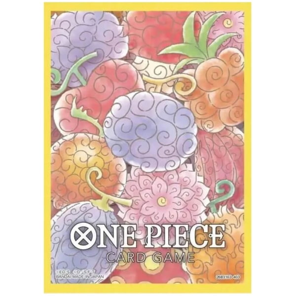 one piece card game official sleeves  devil fruits  x