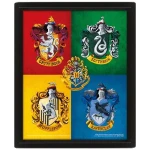 Harry Potter 3d  poster House Crests