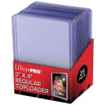 UP - TOPLOADER - 3" X 4" CLEAR REGULAR 25 PIECES