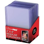 UP - TOPLOADER - 3" X 4" CLEAR REGULAR 25 PIECES