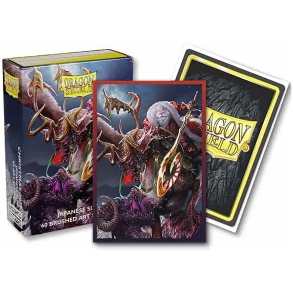 DRAGON SHIELD JAPANESE SIZE BRUSHED ART SLEEVES - CHRISTMAS 2022 (60 SLEEVES)