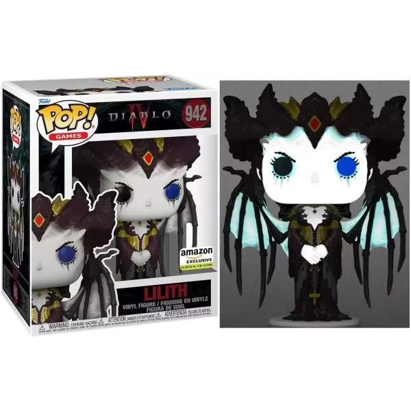 Funko POP Diablo IV - Lilith (GITD) #942 Supersized Amazon Exclusive