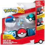 Pokemon Clip'n'Go Poké Ball Belt Set Great Ball, Net Ball & Squirtle