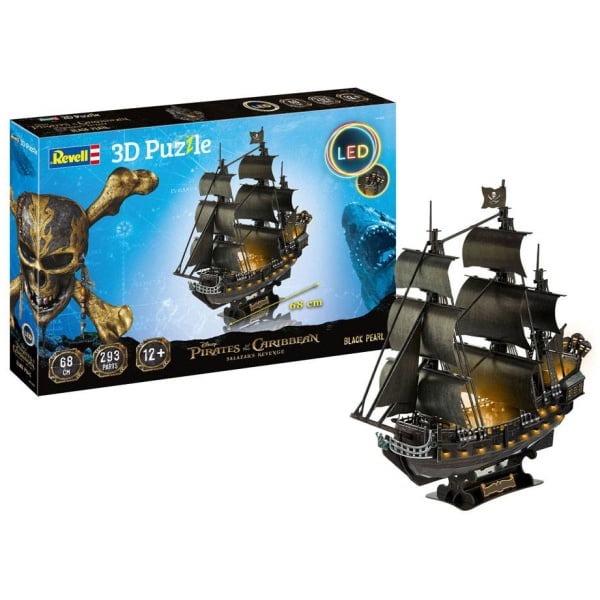 Pirates of the Caribbean Dead Men Tell No Tales 3D Puzzle Black Pearl LED Edition 64x68cm